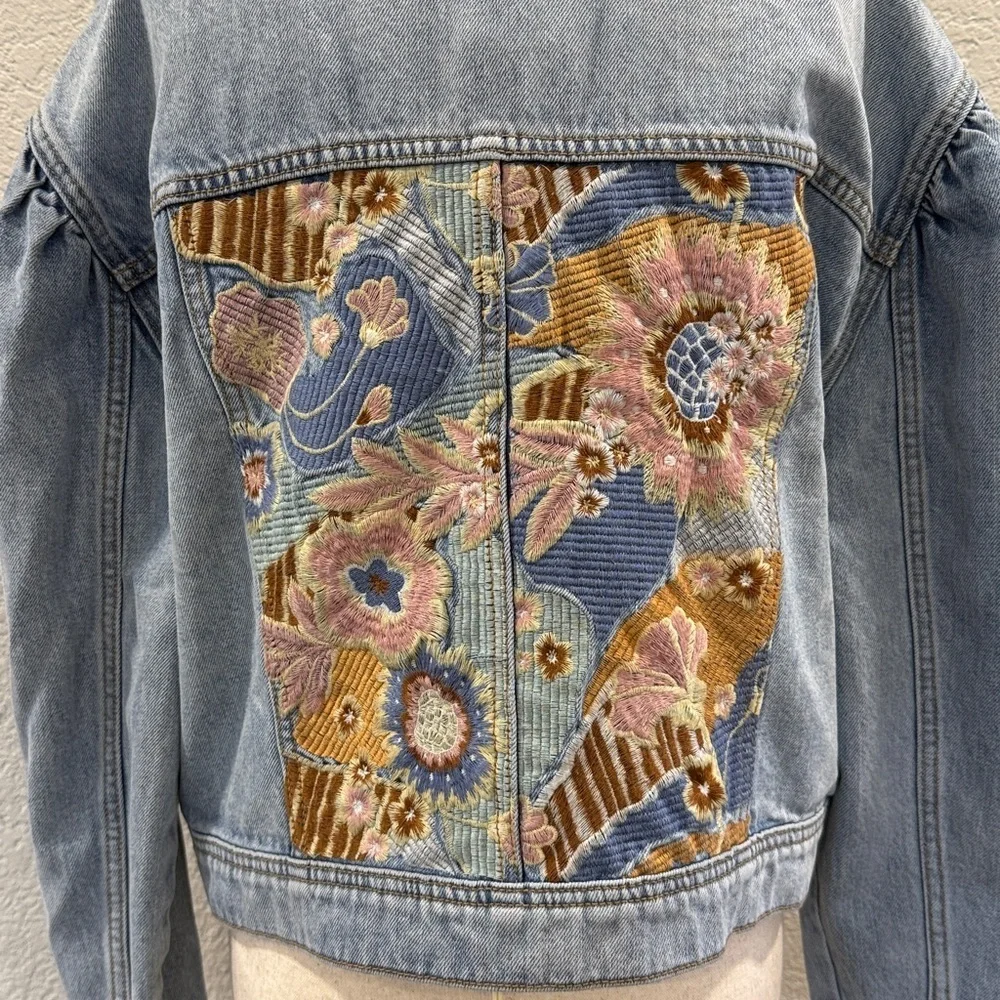 Driftwood Embroidered Denim Jacket